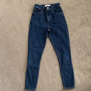 Abercrombie & Fitch Dark Blue High Rise Jeans